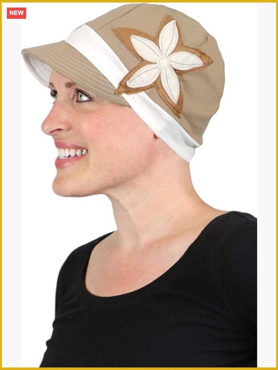 Soft Cotton Baseball Cap Chemo Headwear 50+ UPF Sun Protection Day Tripper
